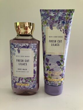 NWT FRESH CUT LILACS 2 PC BODY CARE SET Bath & Body Works